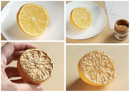 Уроки скрапбукинга, ставим штамп лимоном