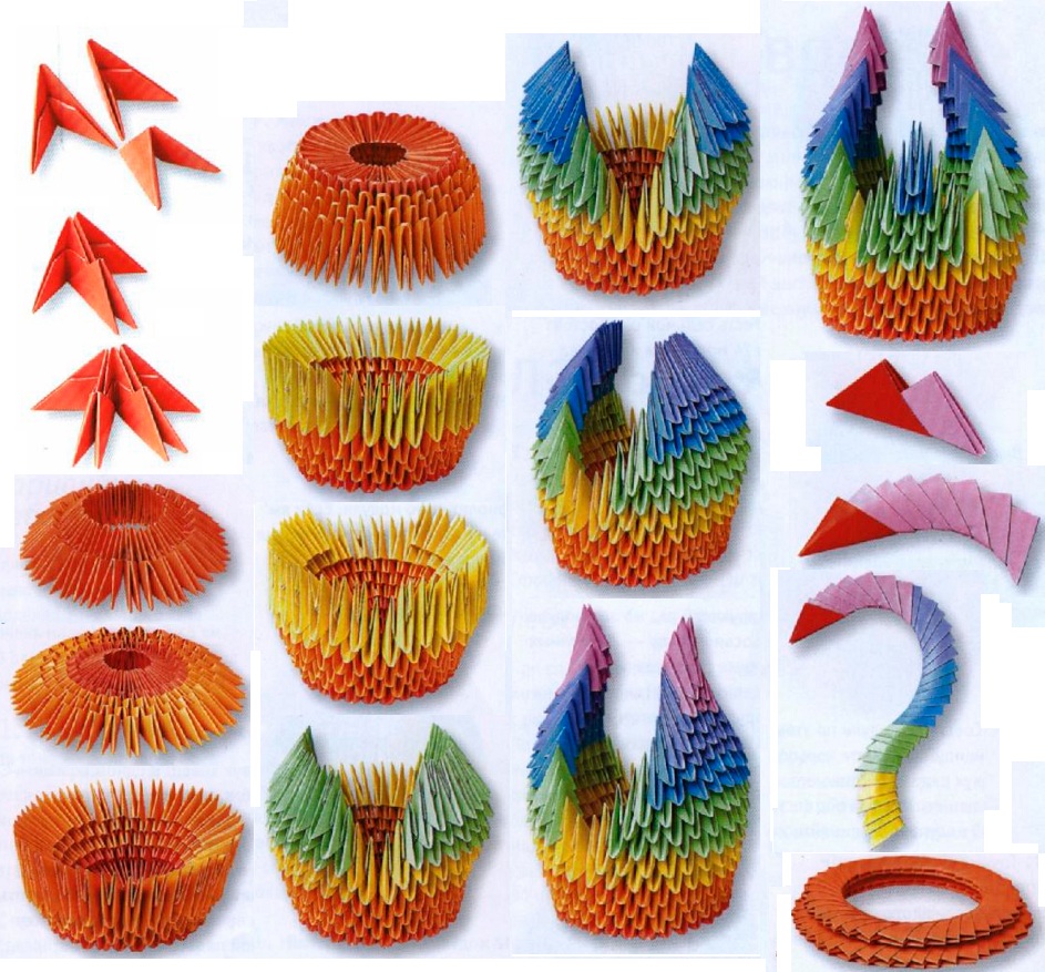 Бумага для оригами Остров Сокровищ аппликаций 21*21см 100л 10 цветов