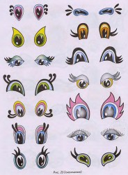 разные формы глаз для игрушек