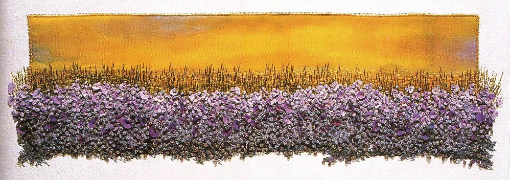 вышивка картины-панорамы цветами
