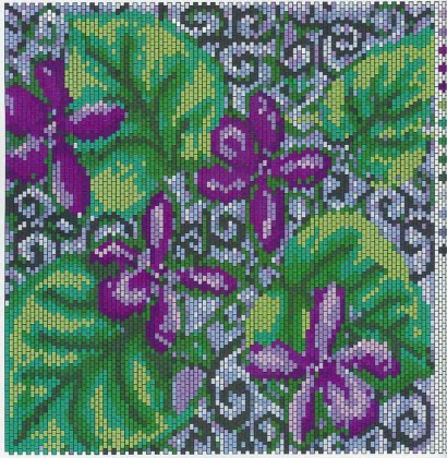 плетение мозаикой