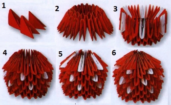 оригами грибы
