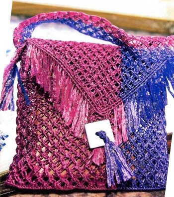 плетение сумки макраме