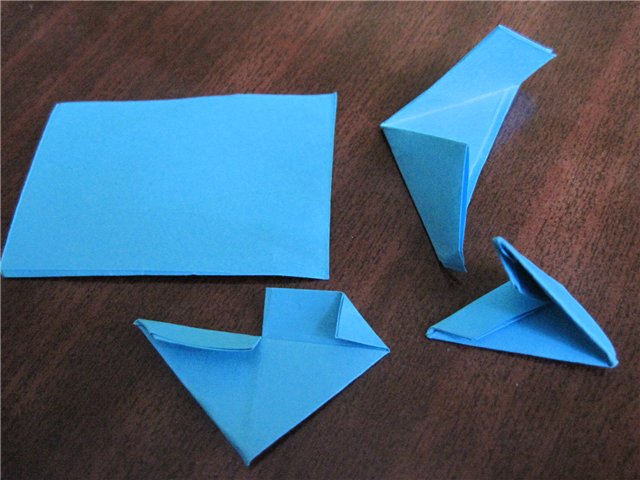 Оригами китайский дракон из треугольных модулей, видео