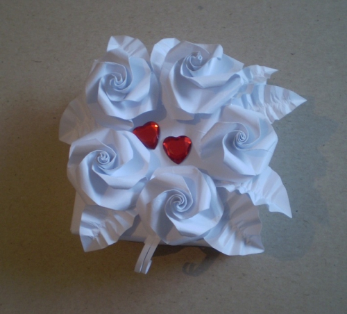 Оригами валентинка