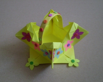 корзинка оригами