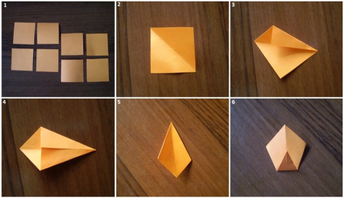 Подсолнух оригами, пошаговый мастер-класс рис. 1