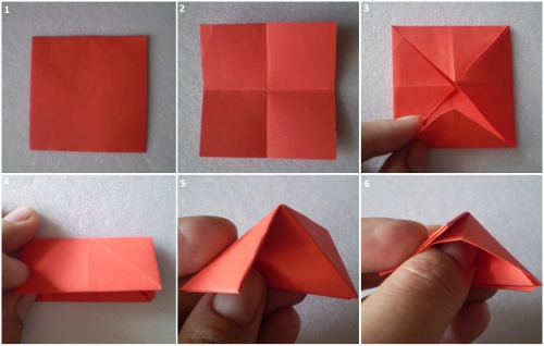 Мастер-класс изготовления цветка оригами рис. 1