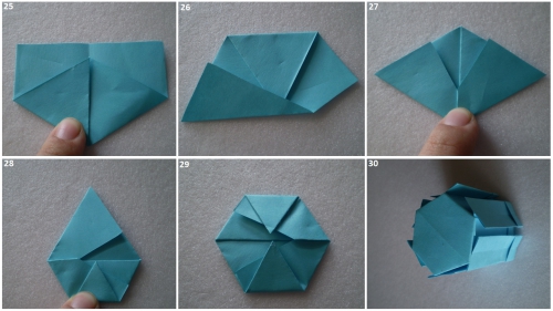 Мастер-класс вазы оригами рис. 5