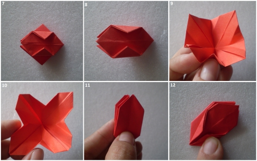 Мастер-класс изготовления цветка оригами рис. 2