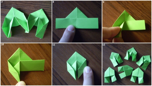 Мастер-класс изготовления подвески-цветка оригами рис. 2