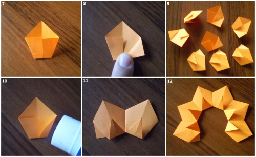 Мастер-класс изготовления подсолнуха оригами рис. 2