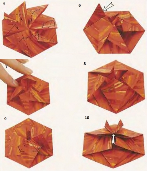 Мастер-класс оригами кувшинка рис. 2