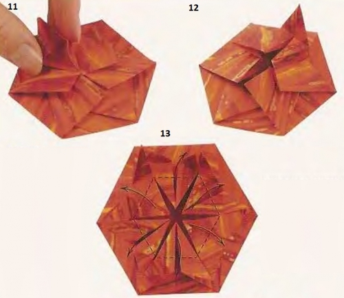 Мастер-класс оригами кувшинка рис. 3
