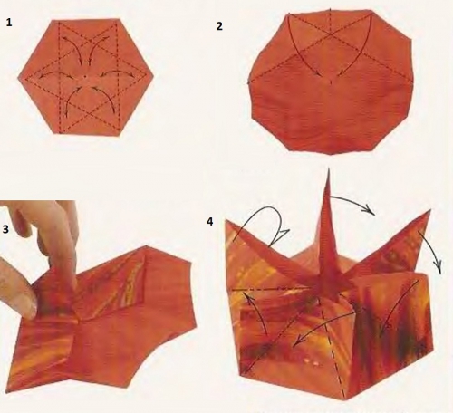 Мастер-класс оригами кувшинка рис. 1