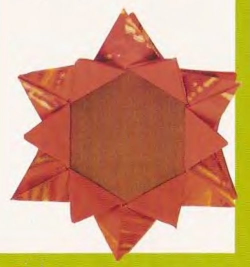 Готовый подсолнух оригами