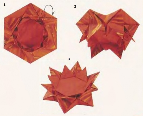Как сделать подсолнух оригами