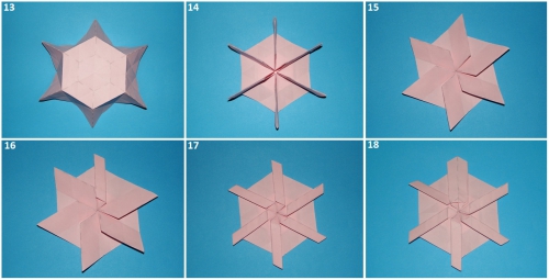 Уроки оригами цветок цинния рис. 3