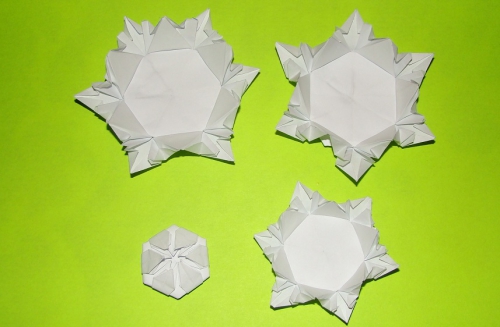 Пион в технике оригами, детали