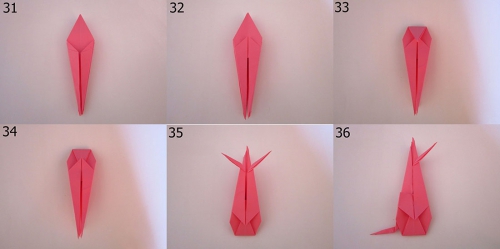 краб в технике оригами