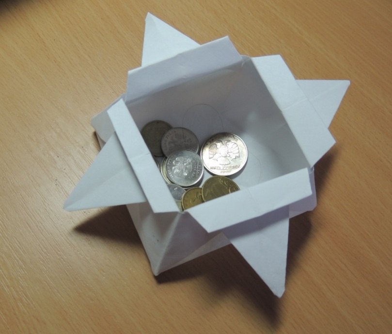 Как сделать Коробочку из бумаги своими руками без клея | Оригами Коробка для детей из одного листа