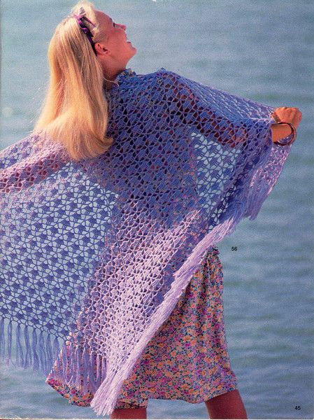 Для вязания шали с градиентными полосами приготовим пряжу и спицы: