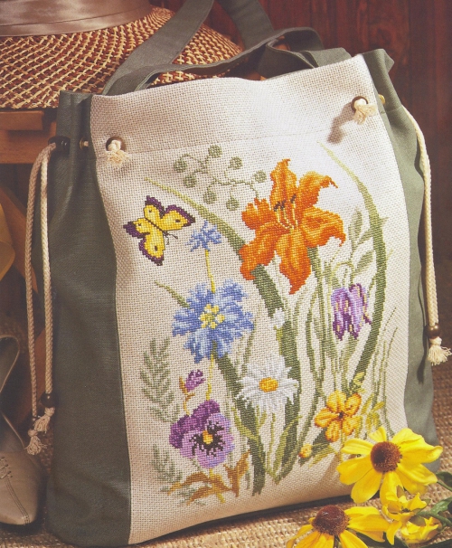 сумка с цветами