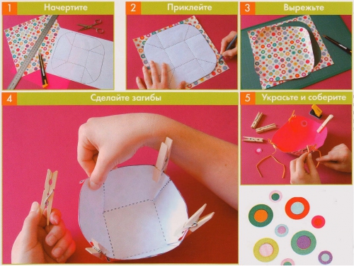 как сделать конфетницу из бумаги