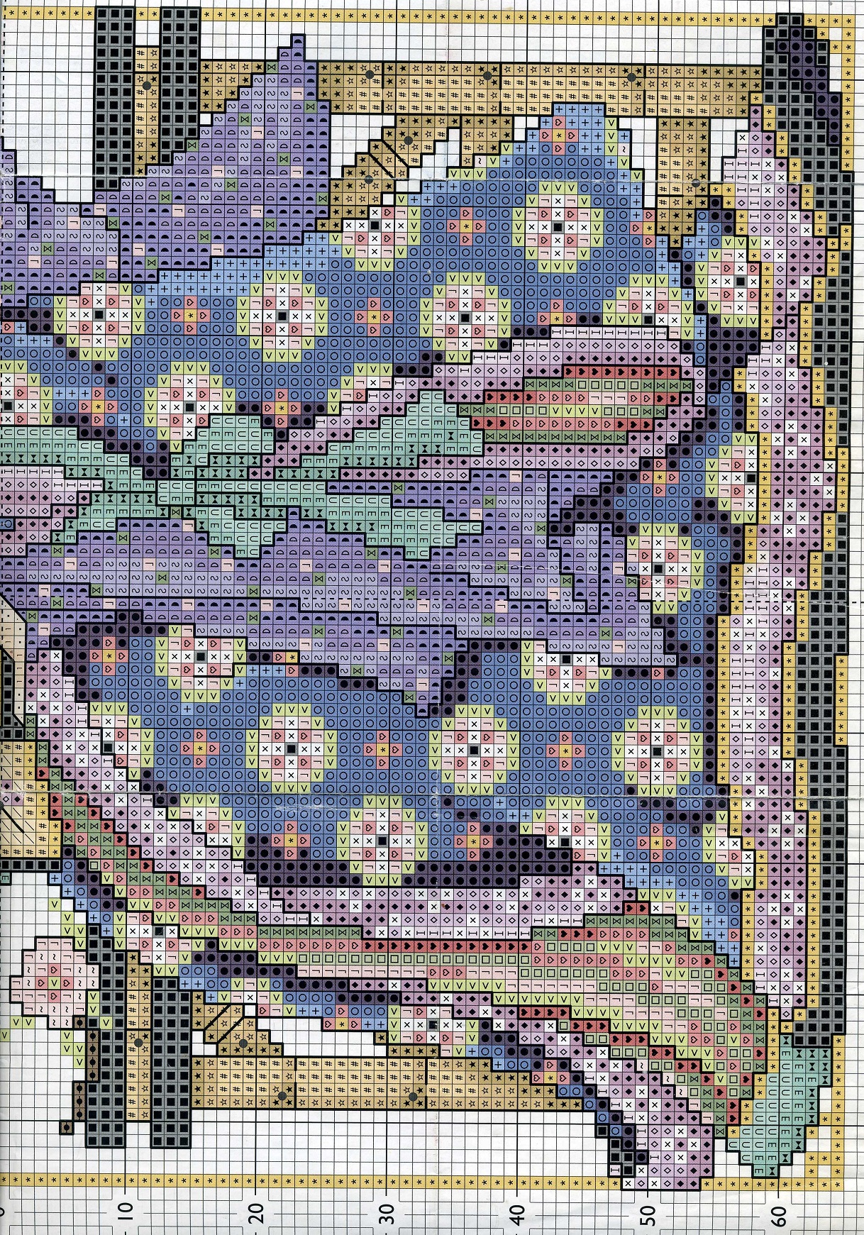 Схема вышивки «цветок сакуры» (№405450)