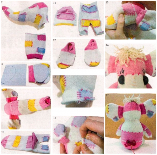 уроки шитья игрушки из носков