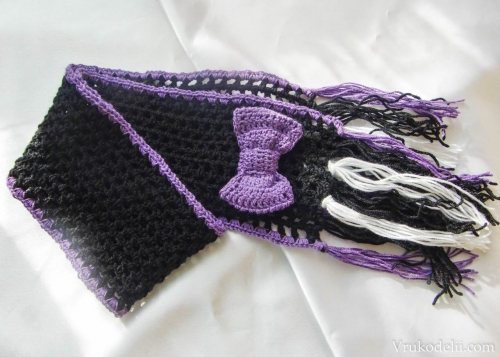 вязание шарфа