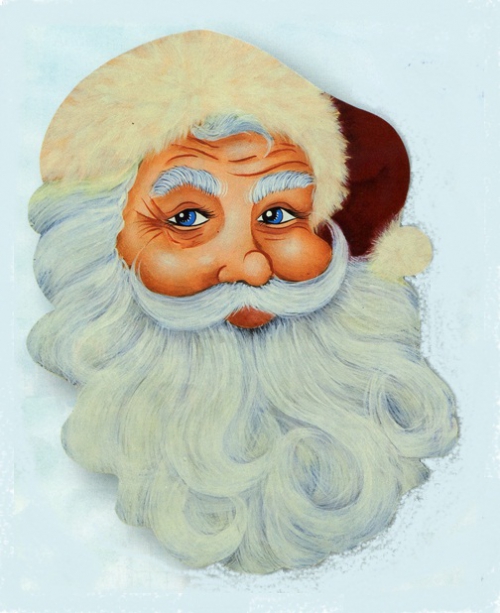 дед Мороз, Санта Клаус, пошаговый урок рисования