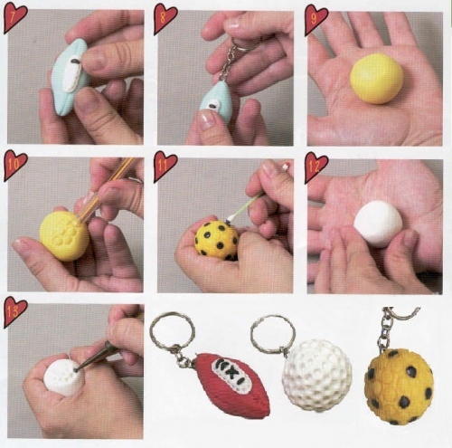 футбольный мяч, мячик для гольфа, мяч для рекби и американского футбола, мастер-класс по лепке из полимерной глины, пластики, мк, МК