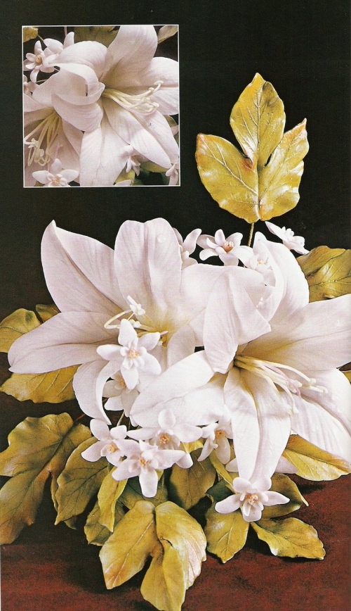 подробный мастер-класс для начинающих, лилия, лилии из полимерной глины, реалистичные цветы из пластики