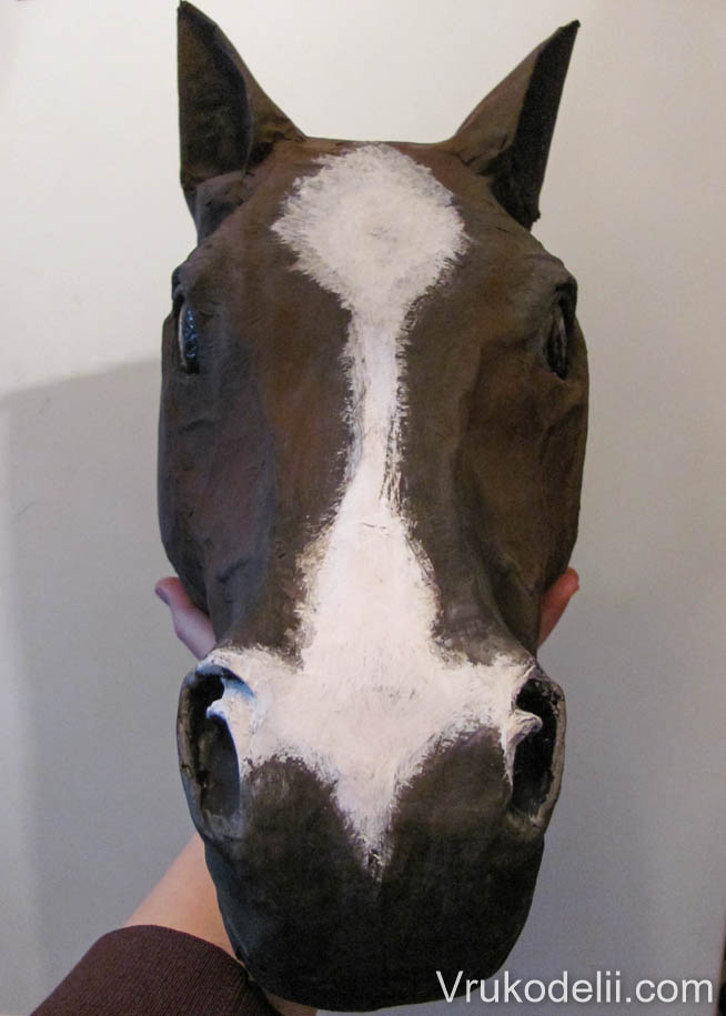 Как сделать маску лошади или коня 3