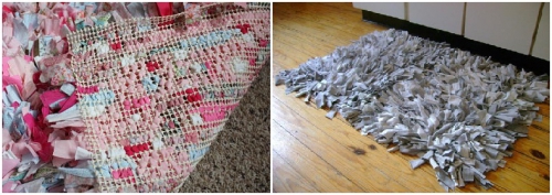 как сделать коврик своими руками из лоскутов, текстильные ковры своими руками из обрезков трикотажа