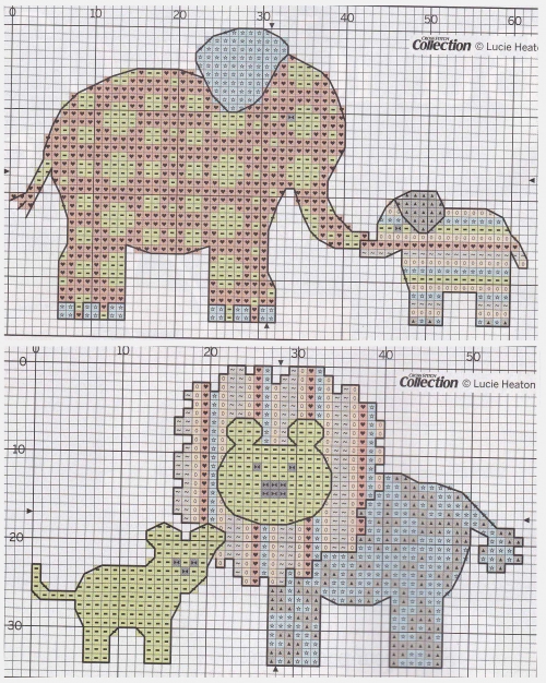 открытки сделанные своими руками с вышивкой крестом, забавные малыши, слоны, львы, простая и удобная цветная схема для вышивки крестом, миниатюра